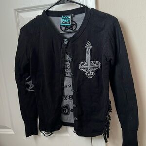 Ouija cardigan, gothic size S
